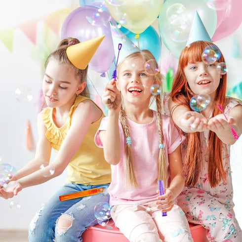 36 Pieces Mini Bubble Wands,Bubble Party Favors Assortment Toys for Kids,Themed Birthday, Halloween, Goodie Bags, Carnival Prizes, Wedding, Bubble...