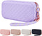 Portable Travel Makeup Bag,Soft Silicone Waterproof Toiletry Cosmetic Bag for Women,Upgrade Anti-Fall Out Zipper Closure Organizer Makeup Case -(L...
