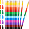 Leinuosen Stacking Crayons Stackable Buildable Crayons Colorful Crayon for School Office Supplies, 12 Colors (24 Pieces)...