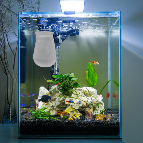 2Pcs 4 Inch Ring Filter Socks 200 Micron, Aquarium Felt Socks, Aquarium Filter Bags for Freshwater Saltwater Aquariums Fish Tank, Sump Filter Sock...