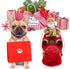 Idepet Funny Pet Dog Cat Christmas Costume Santa Dogs Winter Hoodie Coat Clothes for Christmas Halloween Party,The Riding Horse Santa Claus Pet Do...