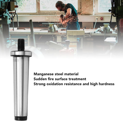 MT2-3/8-24 Drill Chuck Arbor 2MT Shank To 3/8in 24 Threaded Drill Chuck Arbor Hardened Morse Taper MT2 Adapter for Pneumatic Tools...