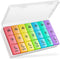 BUG HULL Pill Organizer 3 Times a Day, Large Weekly Medicine Pill Organizer 3X a Day, 7 Day Pill Box Cases Morning Noon Evening for Vitamin, Cod-L...