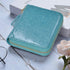 Easyoulife Womens Credit Card Holder Wallet Zip Leather Card Case RFID Blocking (Glitter Teal)...