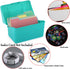 BTSKY 1 Pack 4 x 6 inch Index Card Box - Index Card Holder Notecard Box Recipe Card Box Plastic Storage Organizer for Filling Index Cards, Note Ca...