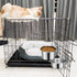 Pet Dog Food Water Bowl for Cage, Stainless Steel Non-Spill Kennel Hanging Cats Bowls with Clamp Holder Crate Feeder Dish for Small Medium Large D...