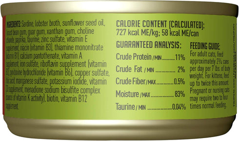 Tiki Cat Grill Wet Cat Food, Sardine Cutlets in Lobster Consomm?, 2.8 oz. Cans (12 Count)...