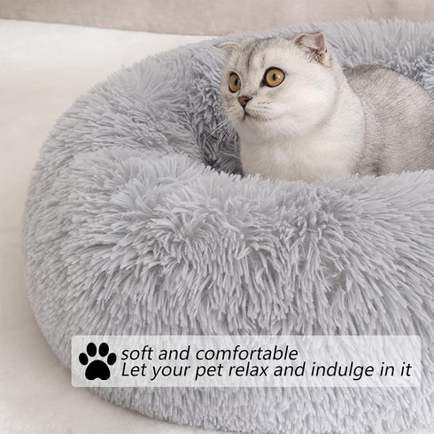 Calming Dog Bed Cat Bed-Machine WashableHigh Bolster, Multiple Sizes S-XXL...