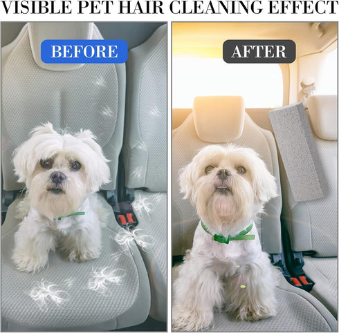 Loopeer 2 Pcs Pet Hair Remover Pumice Stone for Dog Cat Hair Removal Cleaning Pet Hair Stone 6 Inch Dog Fur Removal Tool for Car Interior Bedding ...