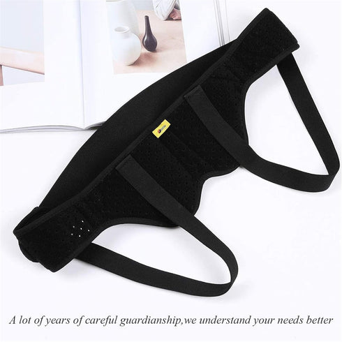 Hernia Belt for Men Hernia Support Truss for Single/Double Inguinal or Sports Hernia, Adjustable Waist Strap with 2 Removable Compression Pads Bre...