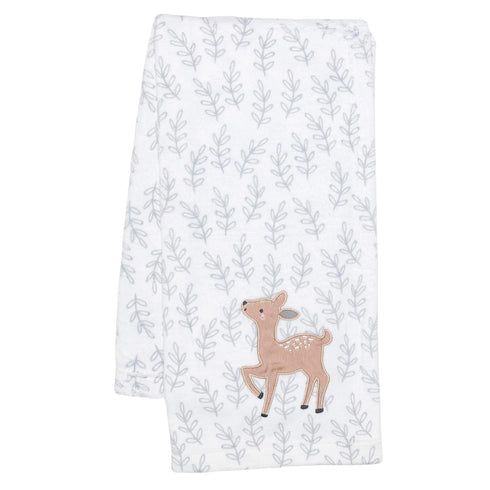 Bedtime Originals Deer Park Baby Blanket, White...