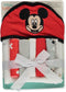 Cudlie Disney Baby Mickey Mouse Happy Face Print (Hooded Towel with 5 Piece Washcloth Set)...
