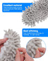 8 Pcs Mop Slippers Socks Floor Cleaning,Microfiber Shoe Covers dust Washable Reusable for Woman Man House Kitchen (Grey)...