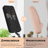 Sakolla Travel Makeup Brush Holder, Silicone Makeup Brush Bag with Zipper Closure, Makeup Brushes Organizer Case Washable Makeup Pouch Holder Case...