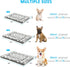 Dog Bed Mat, Reversible Dog Crate Pad for Medium Small Dogs, Portable and Soft Pet Bed Mat, Machine Washable Pet Bed Pad for 24-inch Kennel...