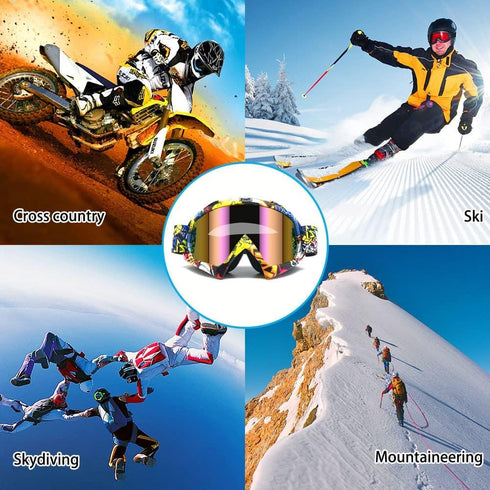 Motocross Goggles Adult Dirtbike ATV Motorcycle Gafas UV Protection Motorbike Ski Snowboard Goggles...