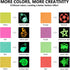 Glitter Glow in Dark Permanent Vinyl Iron on Shirts, Heflashor Glow in The Dark HTV Vinyl for Party Luminous Heat Transfer Vinyl Sheets Bundle, 12...
