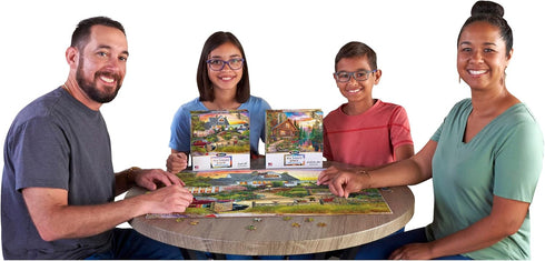 RoseArt - My Happy Place - Seaside Hill - 1000 Piece Jigsaw Puzzle for Adults...