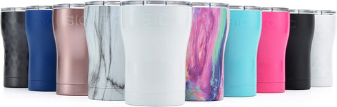 Seriously Ice Cold SIC 12oz Insulated Travel Tumbler Mug, Premium Double Wall Stainless Steel, Leak Proof BPA Free Lid (Ice White)...
