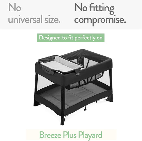 Joey + Joan Pack and Play Sheet Fitted – Compatible with 4moms Breeze Plus Playard & Breeze Go Playard – Fits Up to 30 x 43 Inch Mattress Without ...