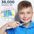 SEAGO Kids Electric Toothbrush, Sonic Soft Bristle Rechargeable Toothbrushes with DIY Stickers, 5 Modes, Includes 4 Replacement Brush Heads, Ages ...