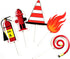 24 Pack Fireman Firefighter Cupcake Toppers Fire Truck Cupcake Toppers Fire Extinguishing Cupcake Toppers for Kids Adults Birthday Baby Shower Par...