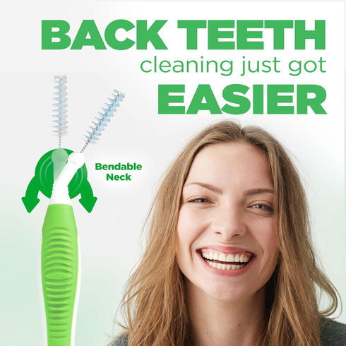 GUM Proxabrush Go-Betweens - Tight - Interdental Brushes - Soft Bristled Dental Picks for Plaque Removal Health - Safe for Braces & Dental Devices...