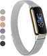 Vanjua Metal Band Compatible with Fitbit Luxe Bands, Stainless Steel Mesh Loop Adjustable Wristband Replacement Strap for Fitbit Luxe/Luxe Special...