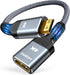 Highwings Mini HDMI to HDMI Adapter, 4K 60Hz Mini HDMI Male to HDMI Female Cable 4K HDR 18Gbps Compatible with Camera, Projector, Tablet, Graphics...
