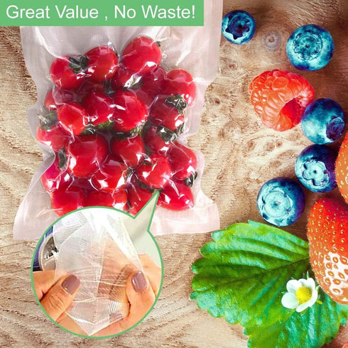 O2frepak 100 Pint 6" x 10" Vacuum Sealer Bags with BPA Free and Puncture Prevention,Vacuum Seal Freezer Bags,Great for Sous Vide Vaccume Sealer Pr...