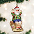 Old World Christmas Ornaments Sunning Santa Glass Blown Ornaments for Christmas Tree...