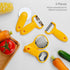 Original Corn Grater, Corn Peeler, Cheese Shredder, Bottle Opener and Pizza Cutter, Kitchen Gadgets 5 Piece Set(Yellow)…...