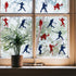 BENECREAT Baseball Player Stencil 12x8" Baseball Pattern Painting Template Reusable Plastic Sports Theme Stencil DIY Art Stencil for Painting on W...