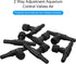 30 Pieces Aquarium Air Valve, Air Pump Control Valves Air Pump Single Way Plastic Air Flow Control Regulator for 4 mm Hose Air Line Tubing Connect...