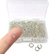 600 Pcs Silver Plated Jump Rings Split Rings Circle Clasp Connecting Rings Jewelry Necklace Bracelet Pendant Choker Charm Loops DIY Craft Earring ...