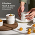 DOWAN Ramekins 4 oz Oven Safe for Creme Brulee Souffle, Porcelain Custard Cups Ramiken for Baking, Classic Style Ramekins Bowls, Set of 6, White...