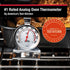 CDN Oven Thermometer ProAccurate®, Easy-to-Read 2" Dial, Stainless Steel Housing, Temperature Zones, Stand or Hang, Monitor Oven Temperatures, NSF...