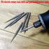 Luo ke 7 Pcs Diamond Burr Sets,1/8'' Shank Long Cone Shape Diamond Mounted Grinding Bits for Dremel Rotary Tool,Hand Drill (D Type)...