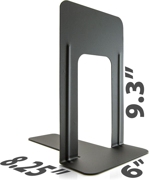 Officemate Non-Skid Bookends, 9”, Non-Skid Base, Chip Proof Enamel Coating (93051)...