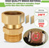Boltigen Garden Hose Swivel Connector, 3/4GHT Garden Hose Swivel Fitting, 360 Degree Male to Female Hose Adapter for Outdoor...