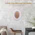 Garneck Oval Wood Picture Frame Wall Hanging Decoration 7 Inch - Send Seamless Nail and S Nail (White)...