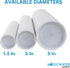 MagicWater Supply Mailing Tube - 1.5 in x 9 in - White - 2 Pack - for Shipping and Storage of Posters, Arts, Crafts, and Documents...