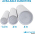 MagicWater Supply Mailing Tube - 1.5 in x 12 in - White - 6 Pack - for Shipping and Storage of Posters, Arts, Crafts, and Documents...