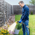 Garden Hose Repair Connector Fitting, Aluminum Female and Male With Zinc Clamp Water Hose End Repair Connector Fit 3/4 Inch or 5/8 Inch Garden Hos...