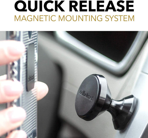 cellhelmet 360° Magnetic Dash Mount Cell Phone Holder for Car with Metal Plate | Super Strong Magnet | Universal for All Smart Phones...