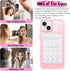 Silicone Suction Phone Case Mount, Silicon Adhesive Phone Accessory for Smartphones, Hands-Free Mirror Shower Phone Holder for Selfies, Tiktok Vid...