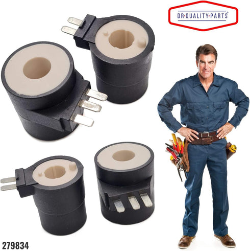 279834 Dryer Gas Valve Ignition Solenoid Coil Kit - For Dryers Premium Replacement Part by DR Quality Parts...