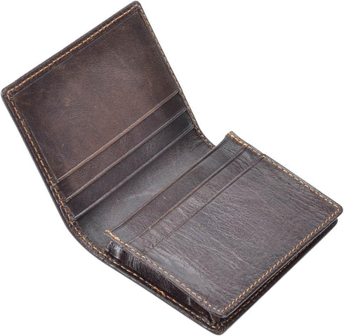 HAWEE Men’s Bifold Front Pocket Wallet Genuine Leather RFID Blocking Card Billfold...