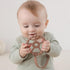 Silicone Pacifier Clip, Seposeve Pack of 3 Baby Pacifier Teether Clip with 4 Texture, Soft Flexible Silicone Pacifier Leashes & Cases for Boy and ...