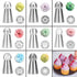 Russian Piping Tips 8 Pcs/Set, Messar Stainless Steel Russian Piping Ball Tips Frosting Icing Piping Nozzles Set Flower Cake Decorating Tips Kit f...